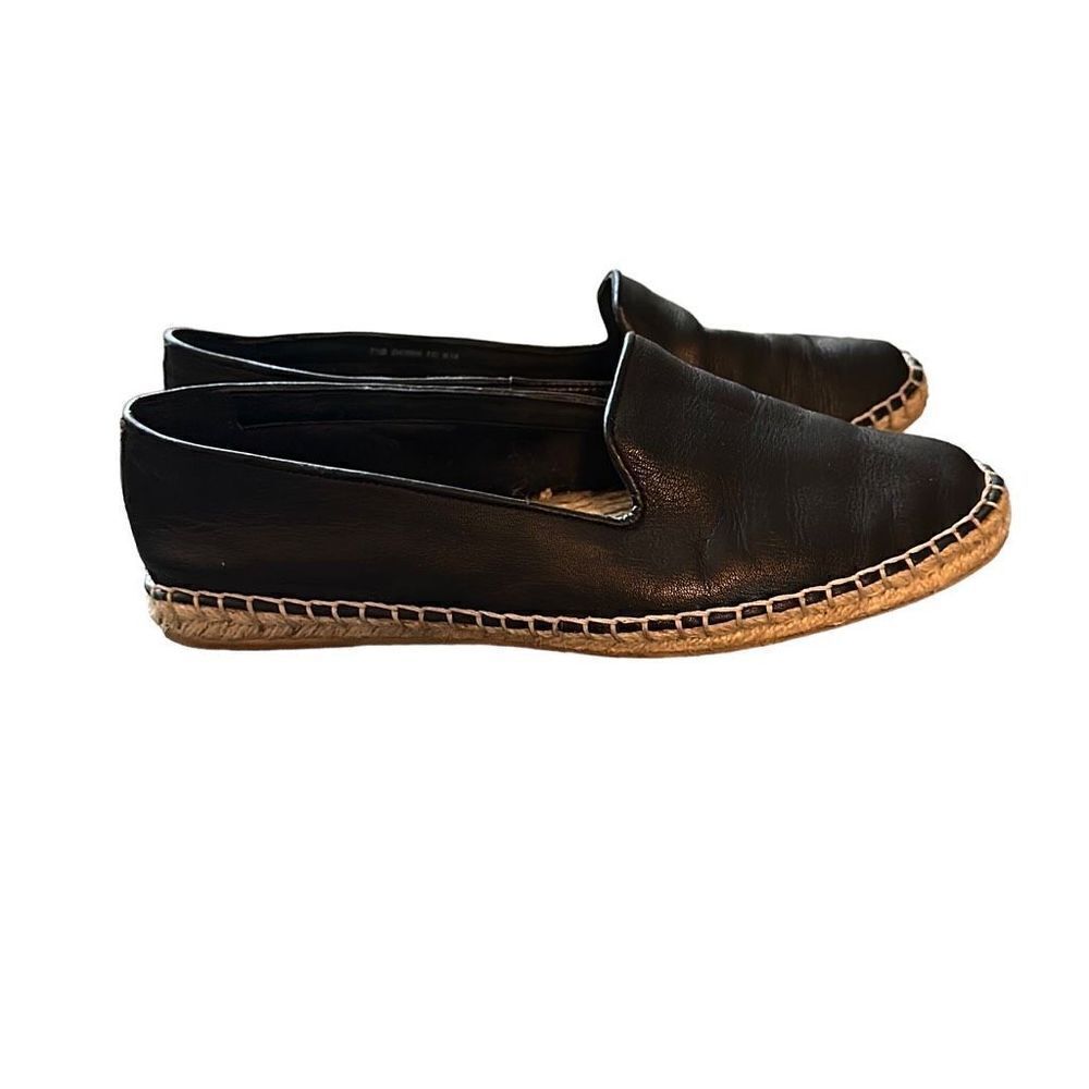 Cole Haan Black Leather Espadrilles Casual Shoes